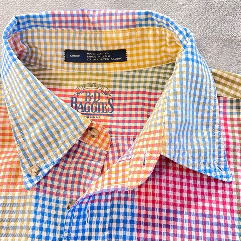 B•D Baggies, mens long sleeve , USA made. 
all cotton, size large.